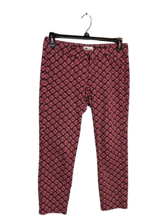 Old Navy Pants - Old Navy Women's Floral Pattern Stretchy Ankle Pants Black And Red Size M